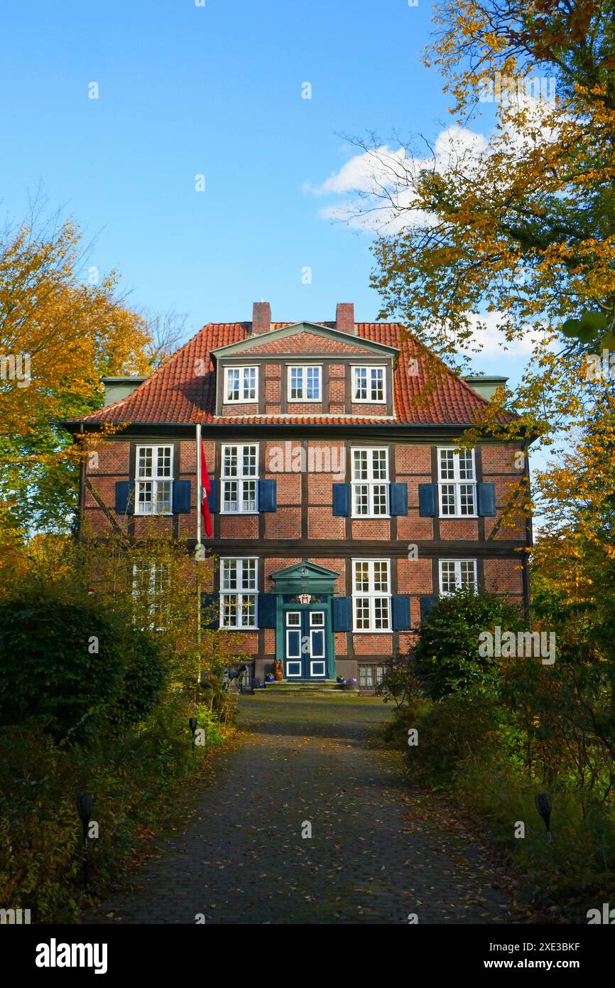 Wohldorf Mansion del 1714, Germania Foto Stock