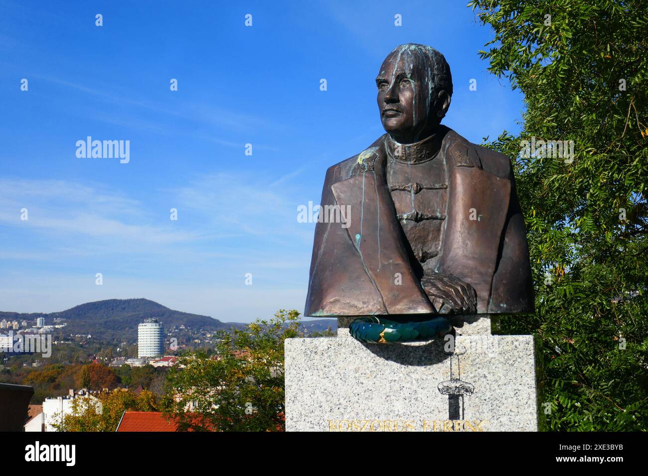 Memoriale di Ferenc Koszorus a Budapest, Ungheria Foto Stock