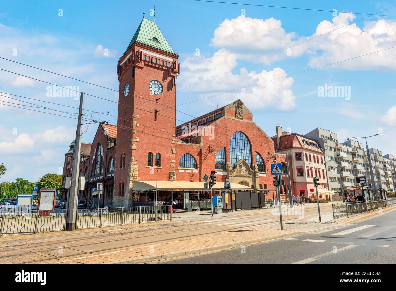 Mercato indoor a Breslavia Foto Stock