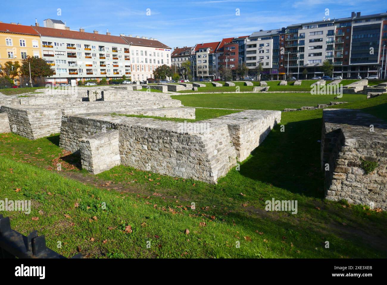 Anfiteatro militare Aquincum a Budapest, Ungheria Foto Stock