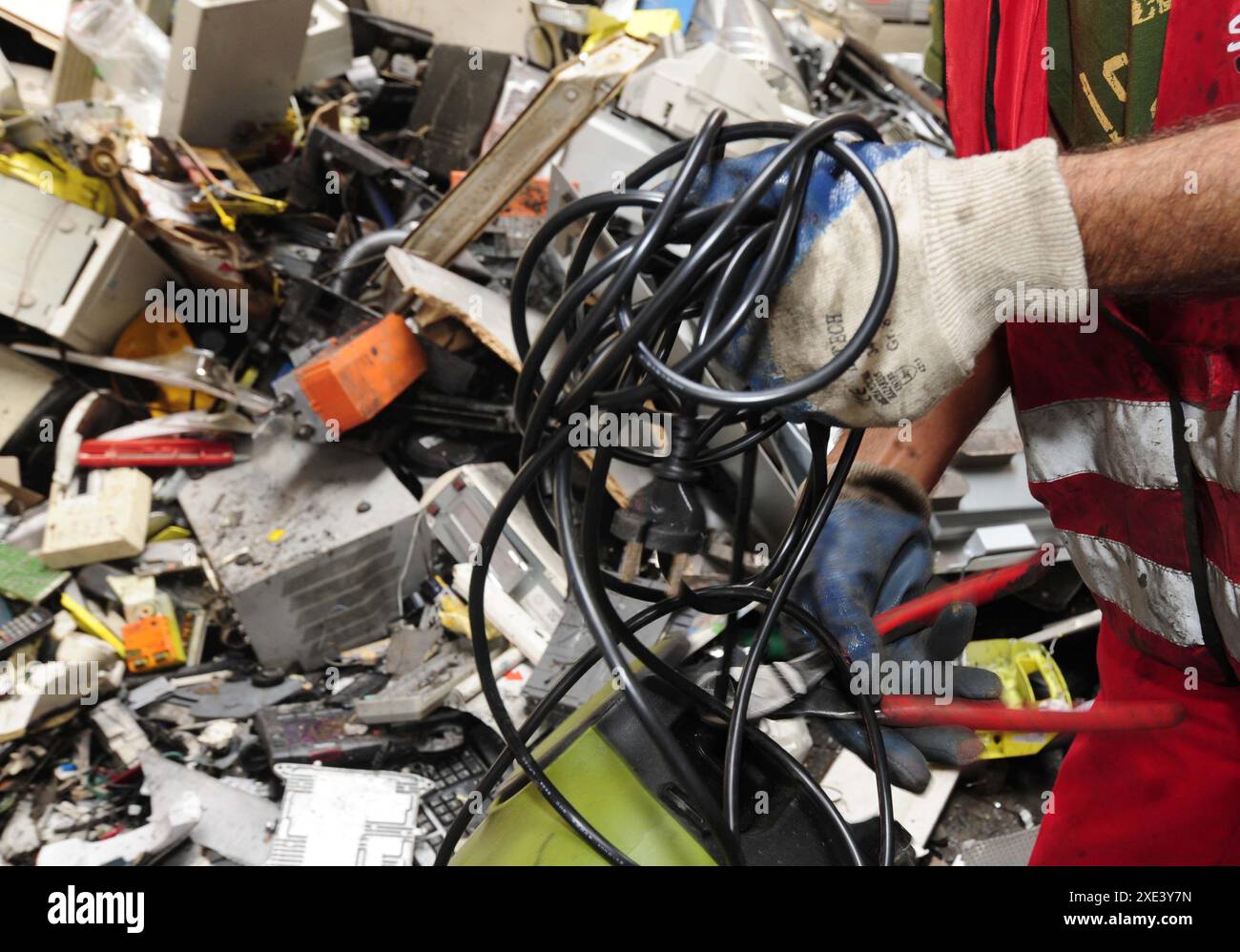 Rifiuti elettronici o smaltimento e Waste Foto Stock