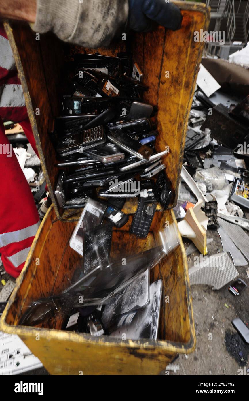 Rifiuti elettronici o smaltimento e Waste Foto Stock