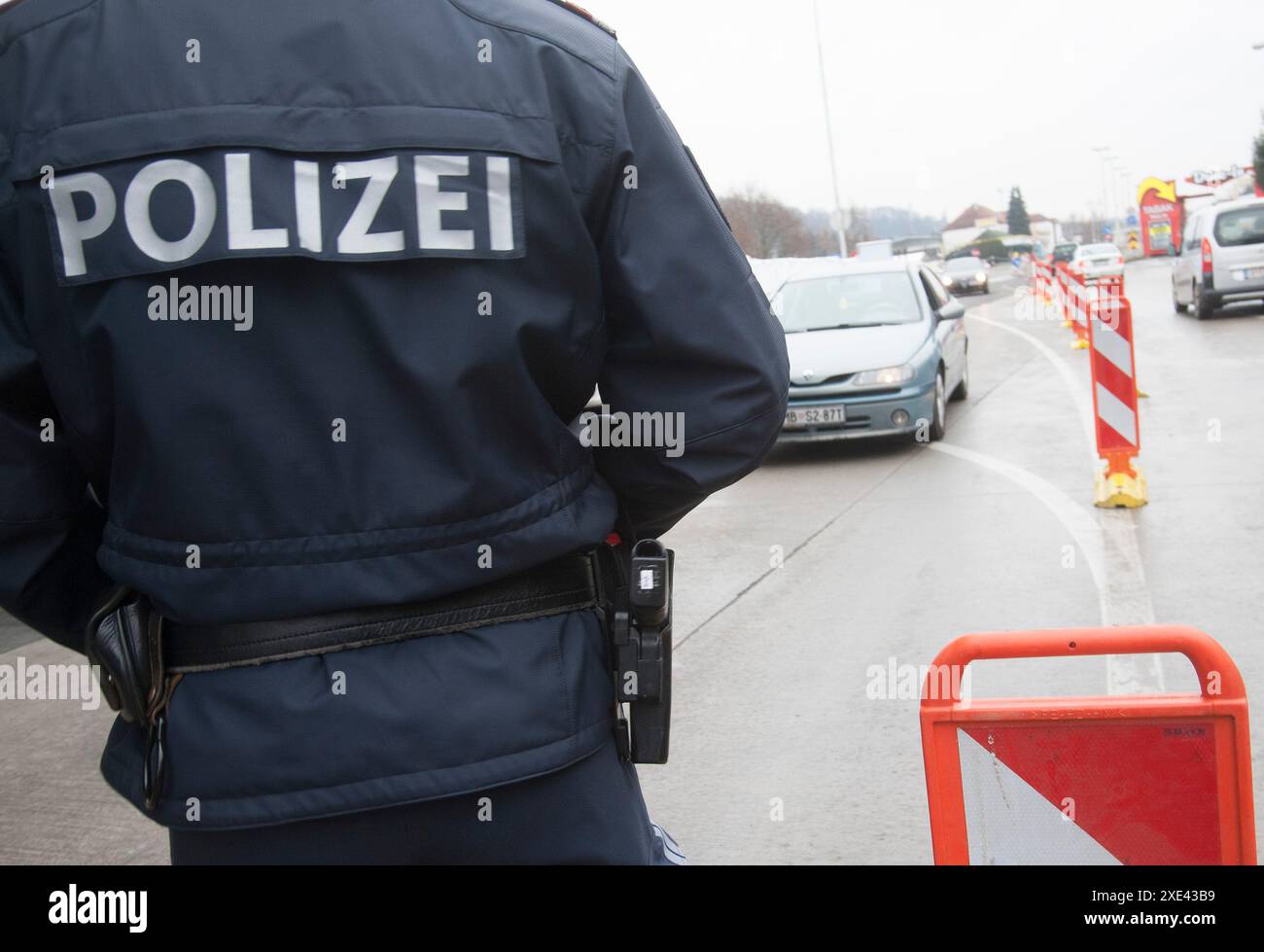 Simboli e segni delle forze di polizia austriache Foto Stock