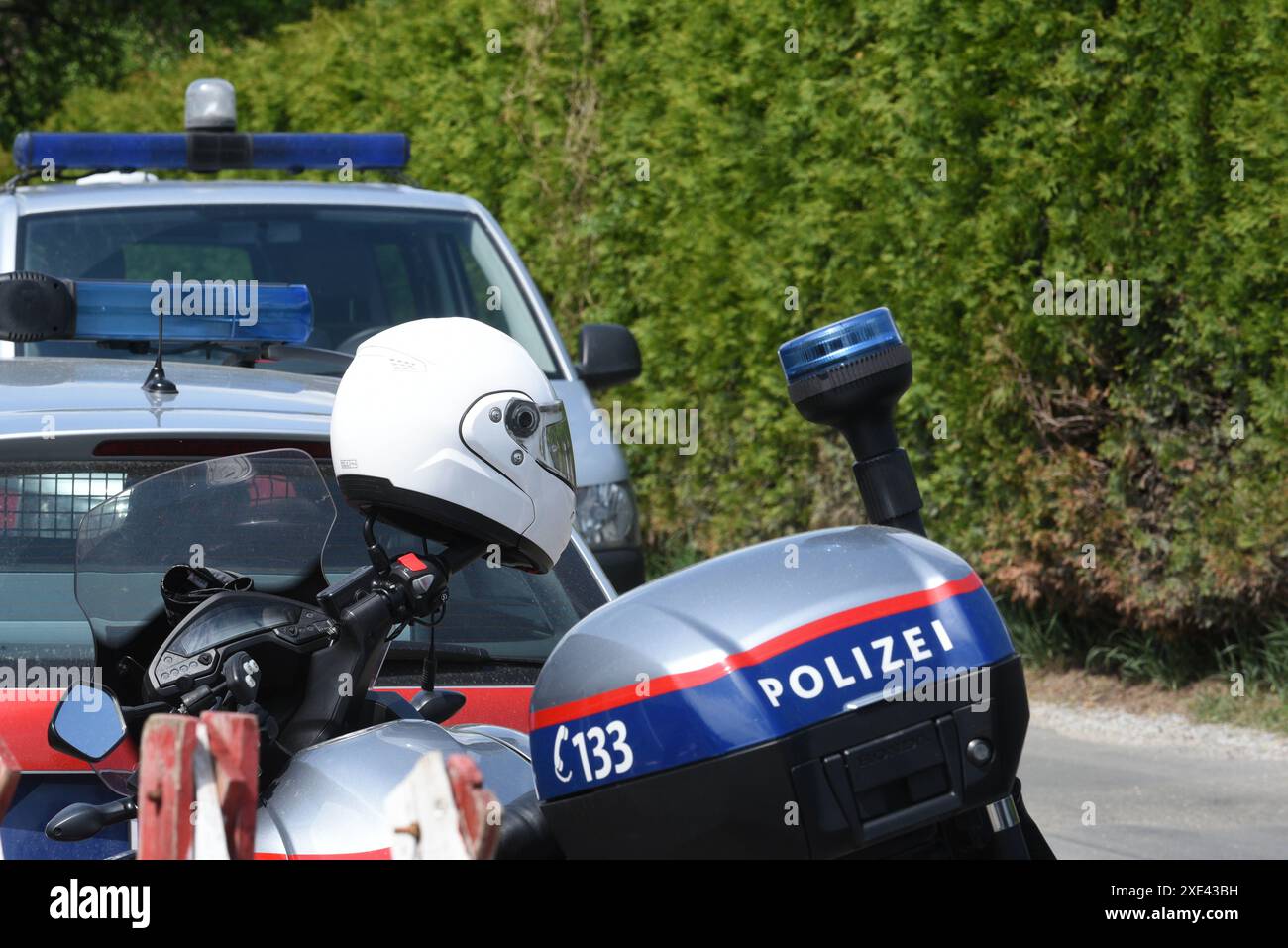 Simboli e segni delle forze di polizia austriache Foto Stock