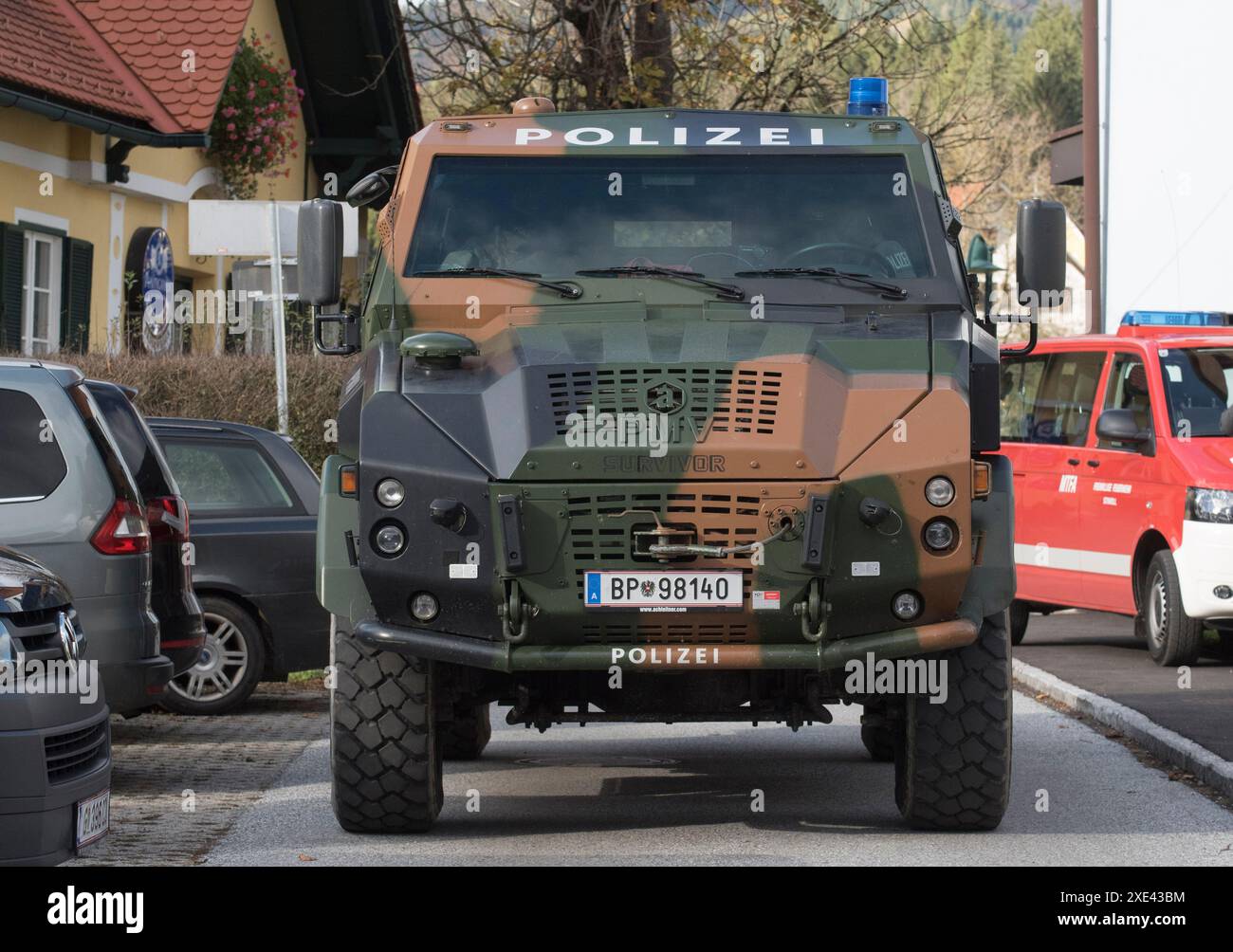 Simboli e segni delle forze di polizia austriache Foto Stock