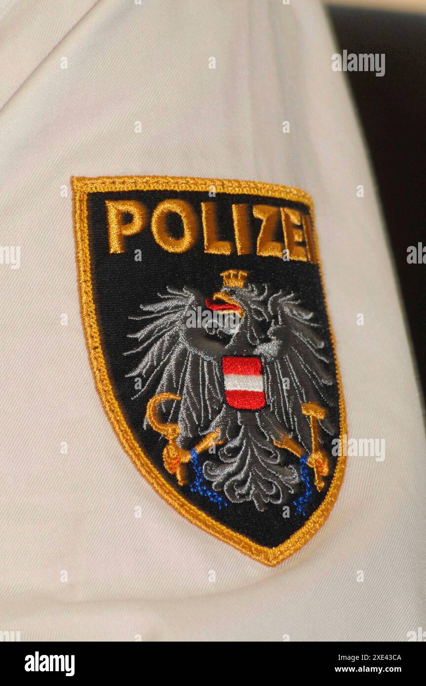 Simboli e segni delle forze di polizia austriache Foto Stock