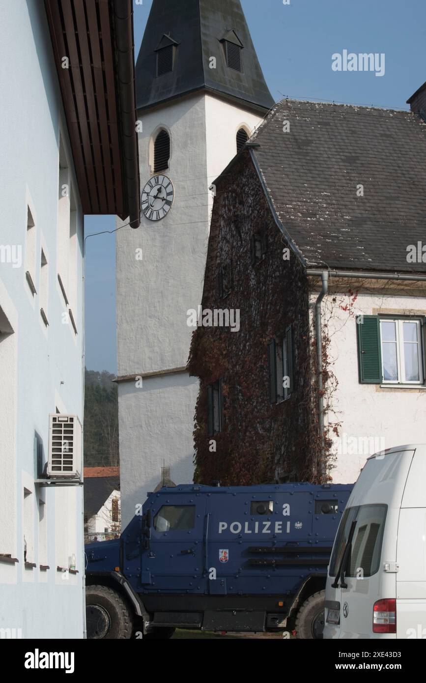 Simboli e segni delle forze di polizia austriache Foto Stock