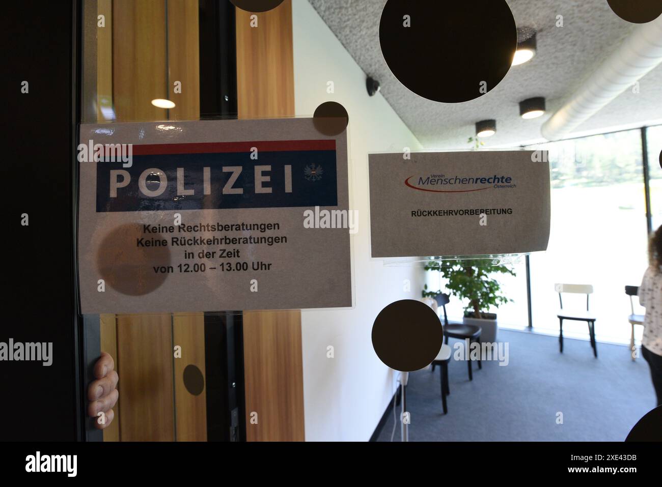 Simboli e segni delle forze di polizia austriache Foto Stock