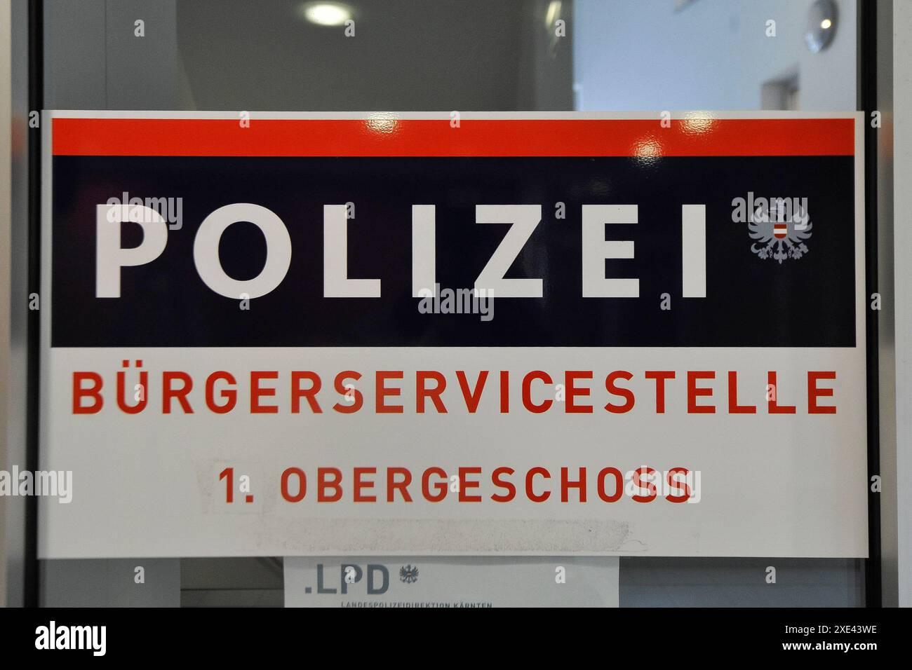 Simboli e segni delle forze di polizia austriache Foto Stock