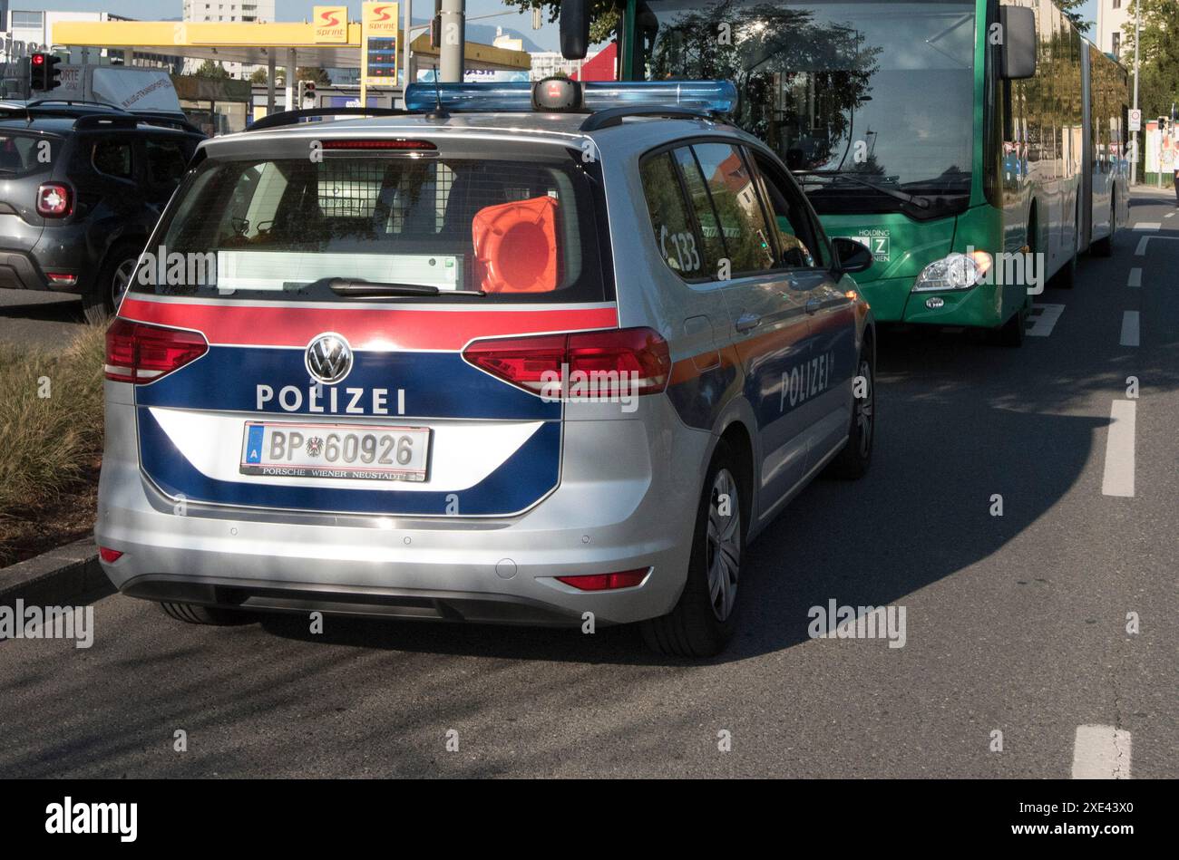 Simboli e segni delle forze di polizia austriache Foto Stock