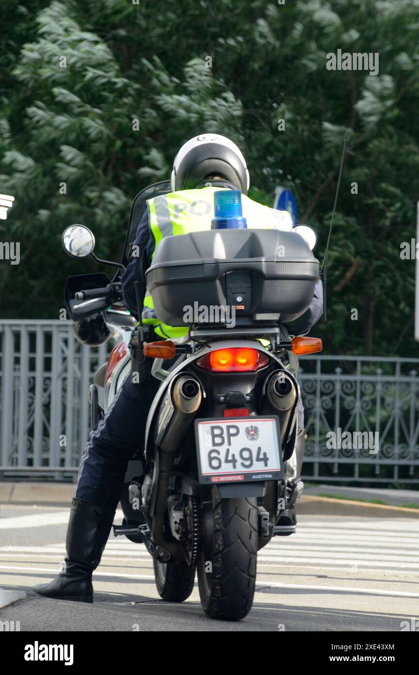Simboli e segni delle forze di polizia austriache Foto Stock