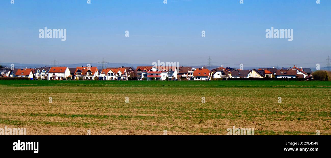 Nuova area di costruzione, area di insediamento Foto Stock