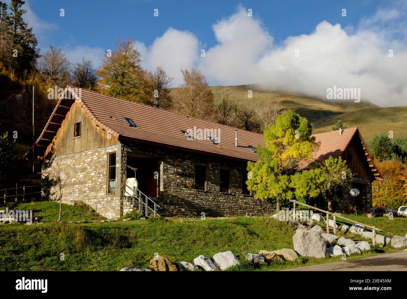 Refugio de Linza Foto Stock