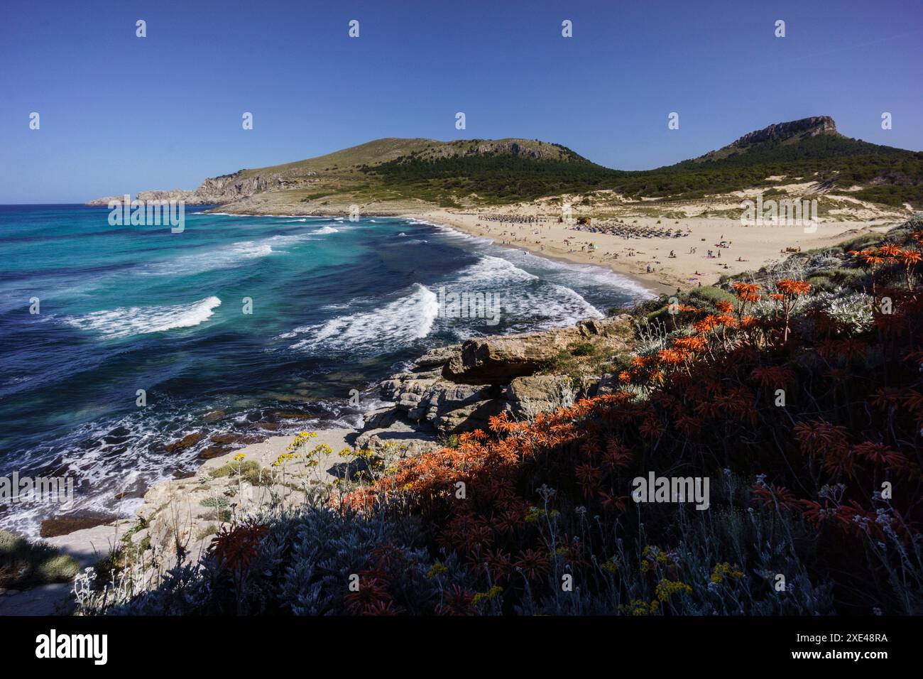 Cala Mesquida. PenÃ­nsula de Llevant.Arta.Mallorca.Isole Baleari. EspaÃ±a.. Foto Stock