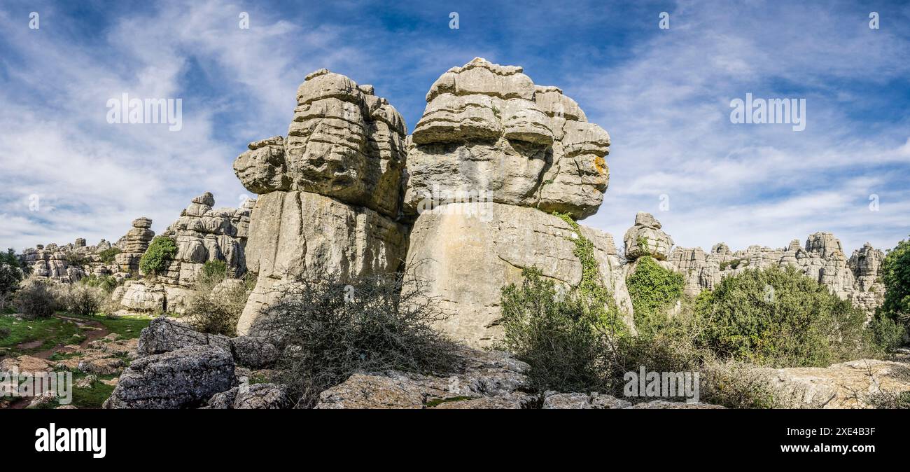 Paraje Natural Torcal de Antequera Foto Stock