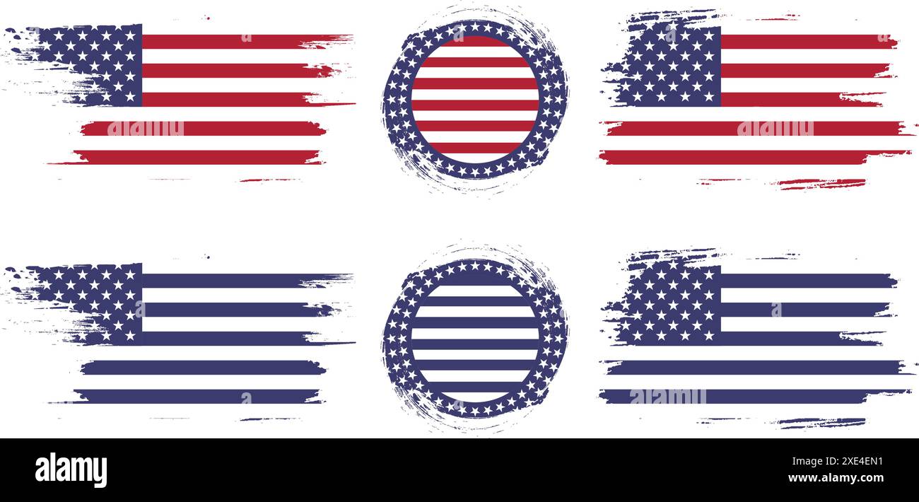 Bandiera Americana A Ventaglio 1,5x3 Piedi - Decorazione Patriottica Per Esterni