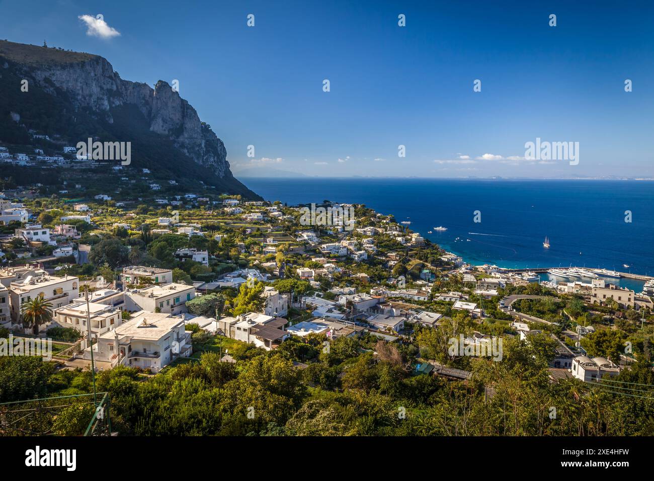 Geografia / viaggi, Italia, Campania, Vista a Marina grande a Capri, DIRITTI AGGIUNTIVI-CLEARANCE-INFO-NON-DISPONIBILE Foto Stock
