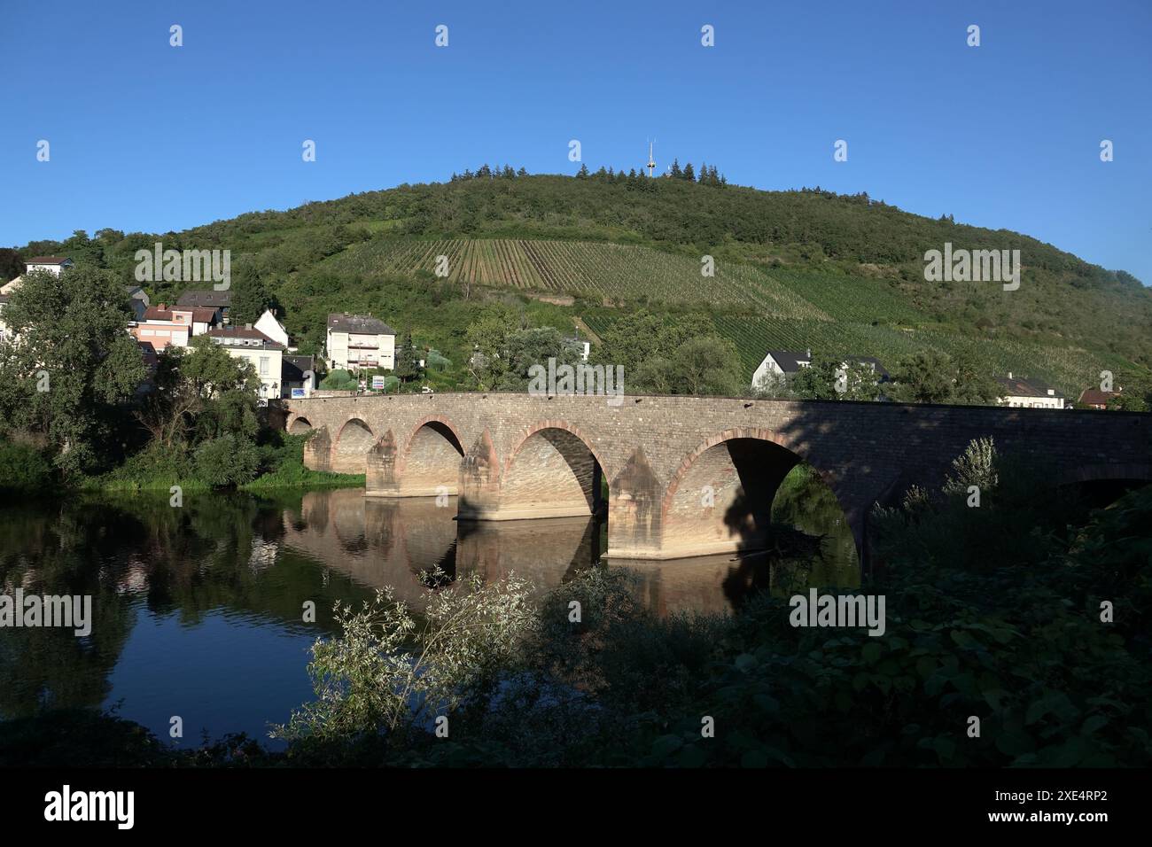 Ponte Drusus a Bingen Foto Stock