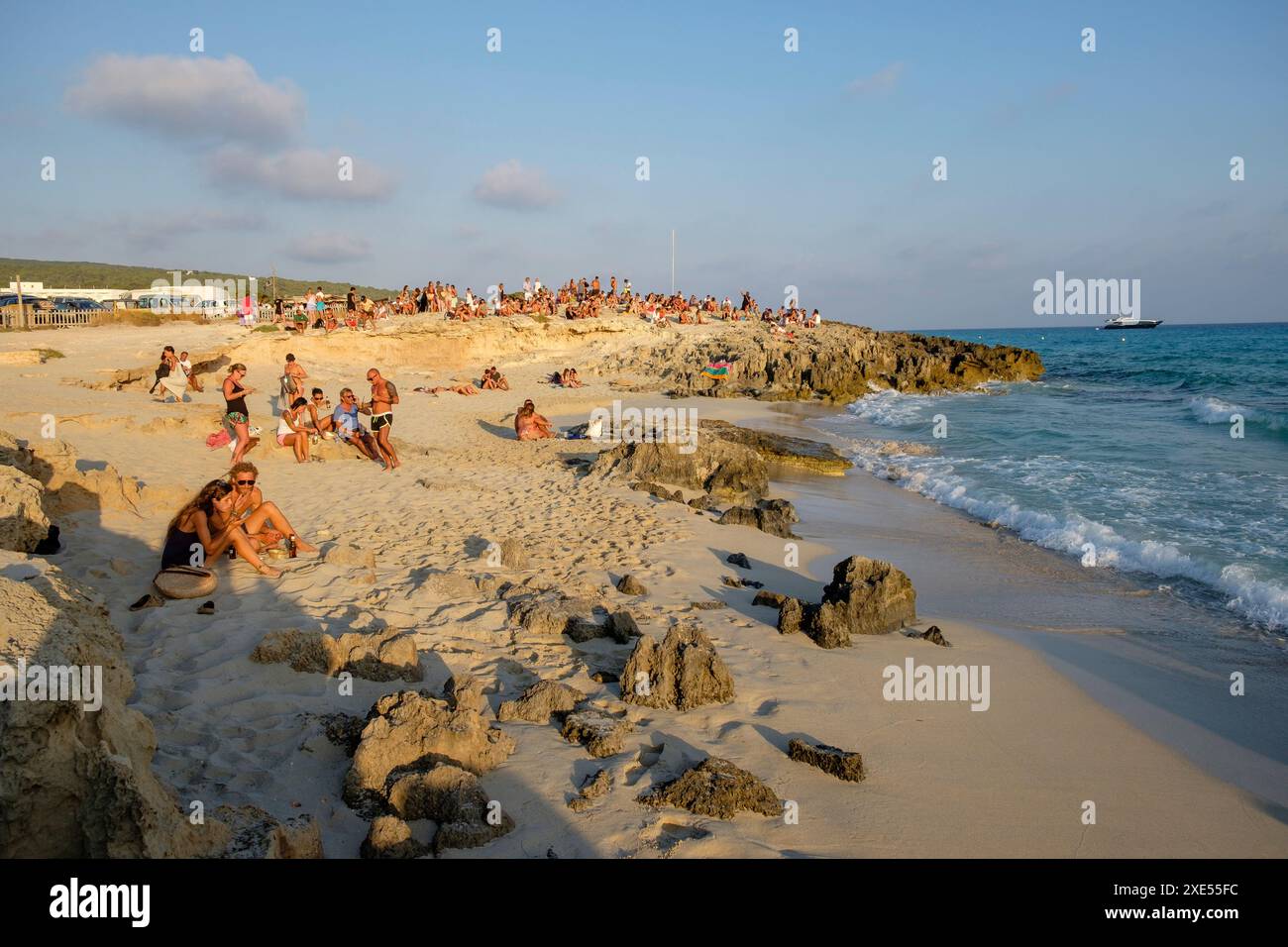 Autobus Puesta de sol en El Pirata Foto Stock