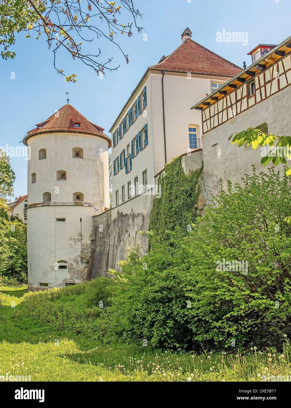Torre di San Giovanni, Ãœberlingen sul lago di Costanza Foto Stock
