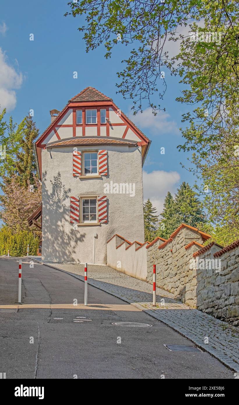Torre di Kesselbach Ãœberlingen sul lago di Costanza Foto Stock