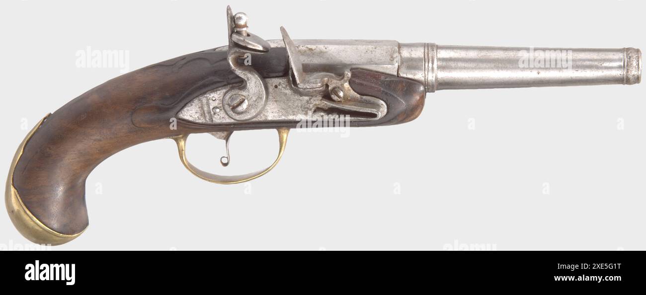 Armi leggere, pistole, pistole a pietra focaia, calibro 9 mm, inglese? intorno al 1780, DISPONIBILE IN HOTEL Foto Stock