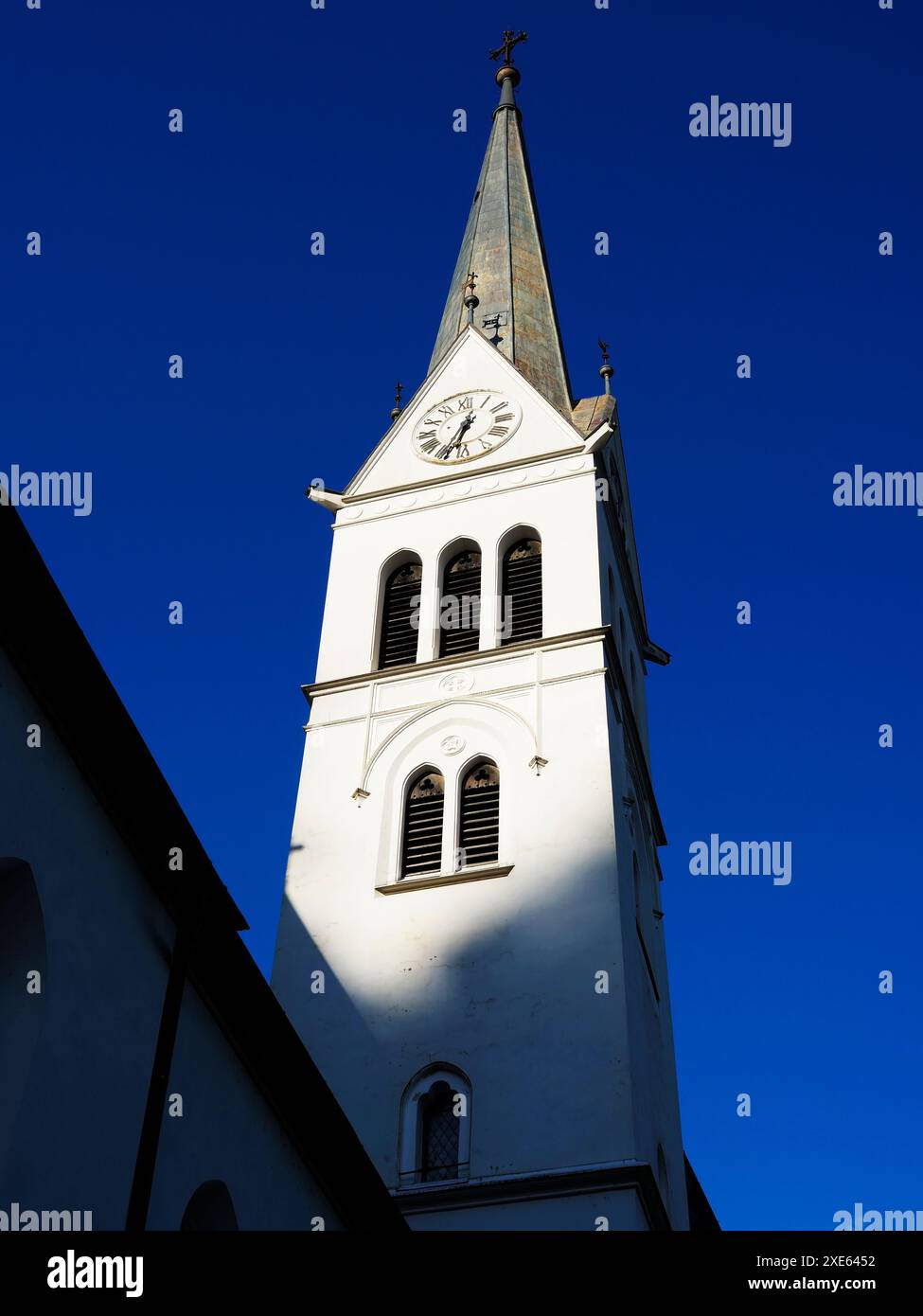 La chiesa parrocchiale neogotica di San Martino a Bled alta Carniola Slovenia Foto Stock