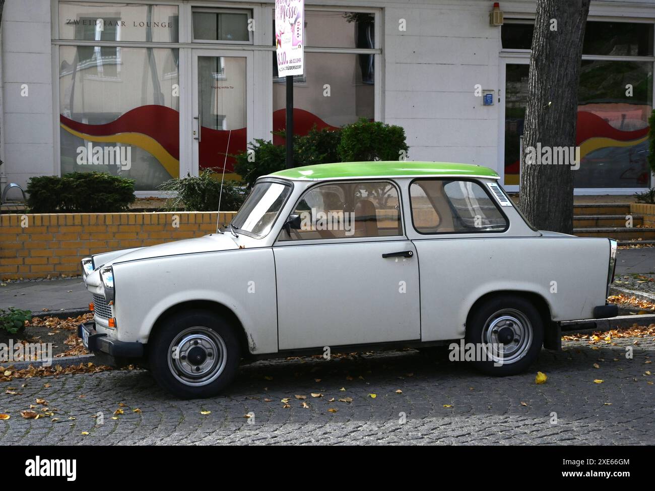 trabant della germania dell'est Foto Stock