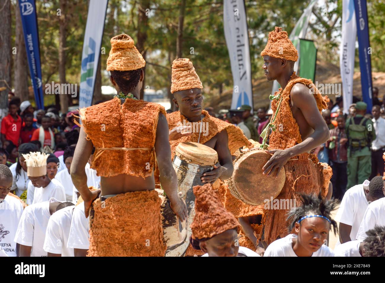 Ukusefya pa ng'wena, una cerimonia tradizionale del popolo Bemba, Kasama, Zambia Foto Stock