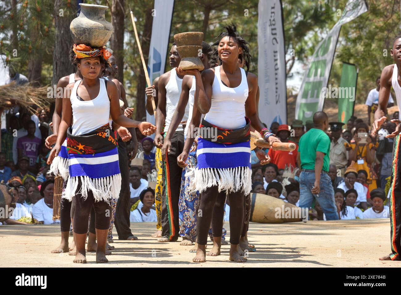 Ukusefya pa ng'wena, una cerimonia tradizionale del popolo Bemba, Kasama, Zambia Foto Stock