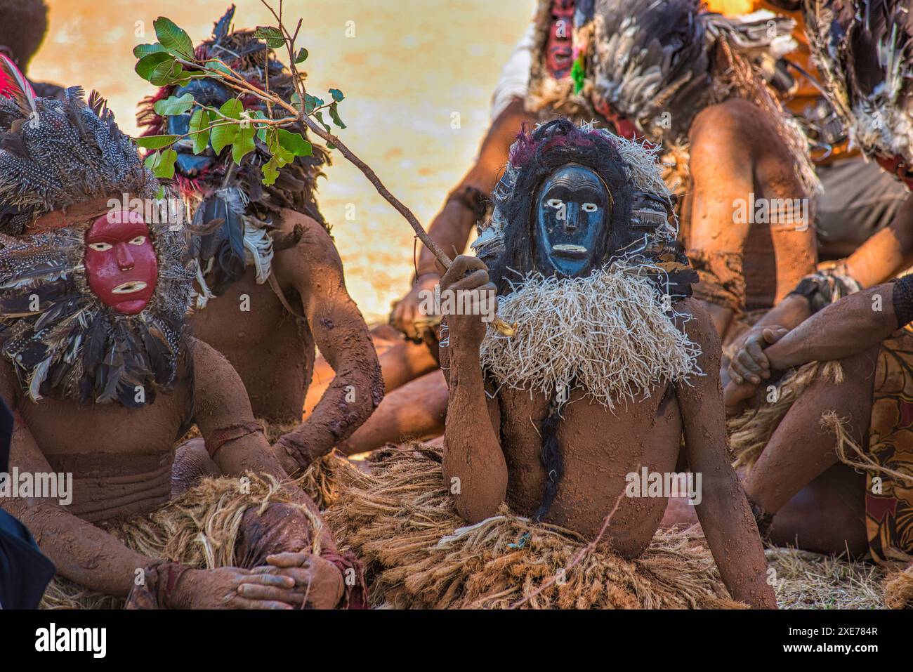 La cerimonia tradizionale Kulamba del popolo Chewa dello Zambia, del Mozambico e del Malawi, dello Zambia Foto Stock