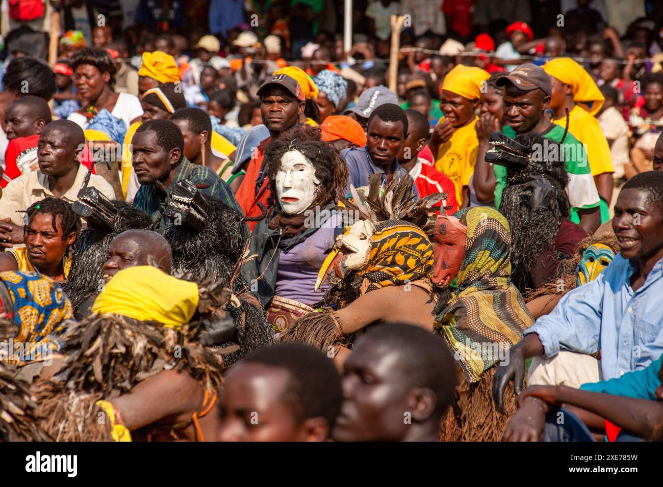 La cerimonia tradizionale Kulamba del popolo Chewa dello Zambia, del Mozambico e del Malawi, dello Zambia Foto Stock