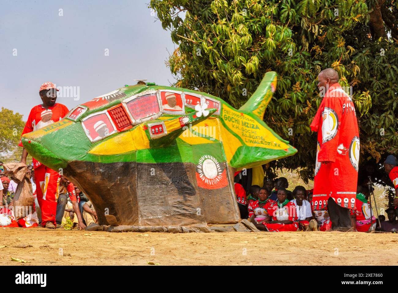 La cerimonia tradizionale Kulamba del popolo Chewa dello Zambia, del Mozambico e del Malawi, dello Zambia Foto Stock
