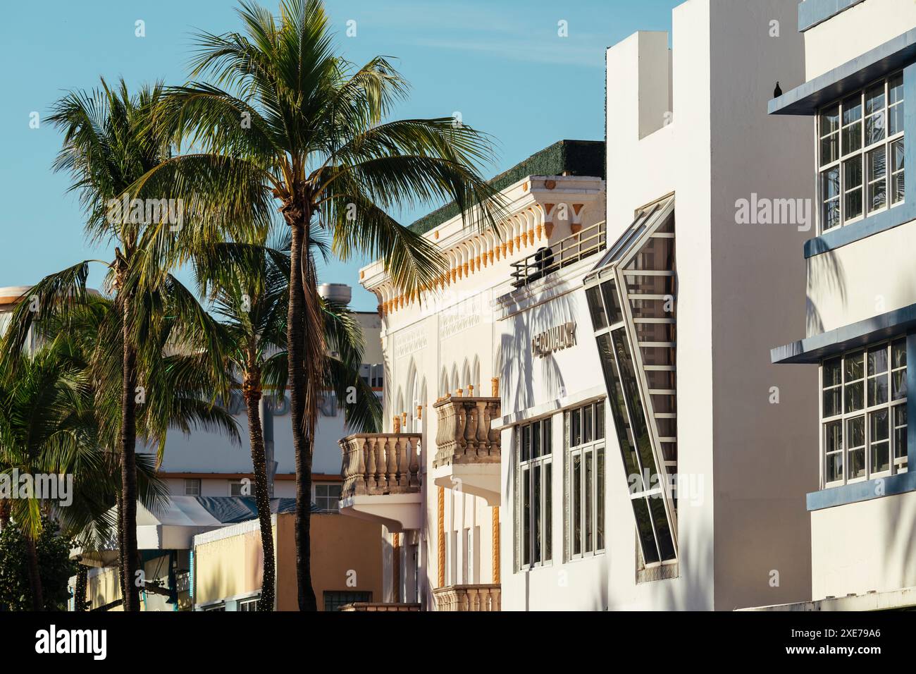 Architettura Art Deco, South Beach, Miami, Dade County, Florida, Stati Uniti d'America, Nord America Foto Stock