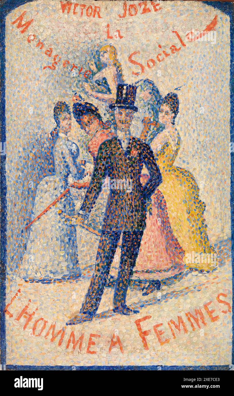 L'uomo delle signore (l'Homme à femmes). Georges Seurat. 1890. Foto Stock