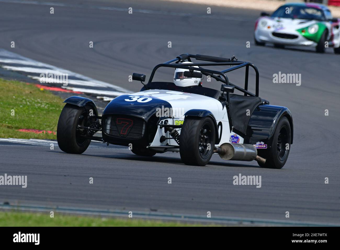 Paul FINES-Allin, Caterham 7, Verum Builders Open e Gold Arts Magnificent Sevens, con saloni di produzione, Caterham o Lotus Sevens, Hatchback, Foto Stock