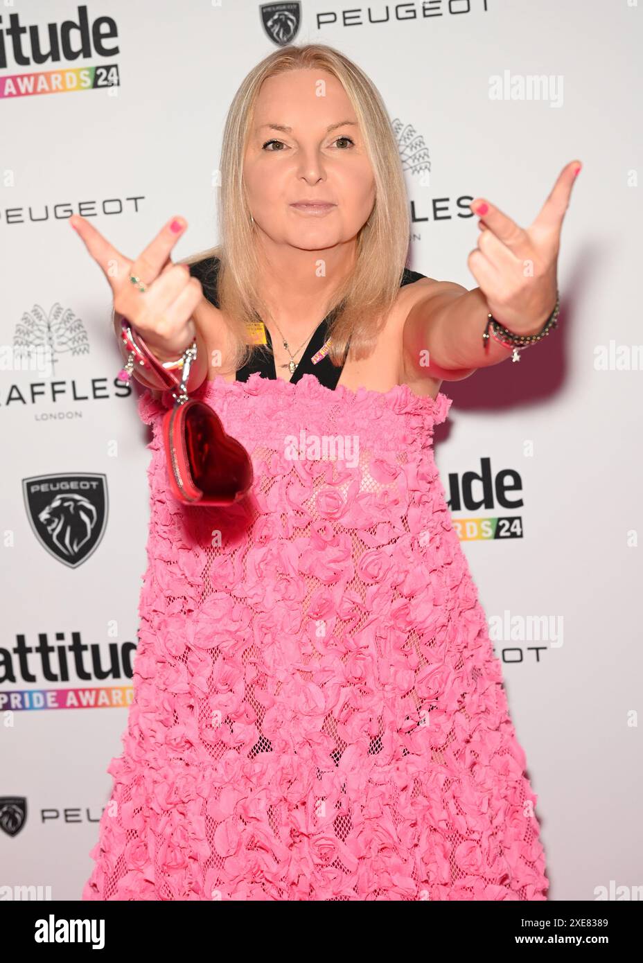 LONDRA, REGNO UNITO. 26 giugno 2024. India Willoughby partecipa agli Attitude Pride Awards 2024 al Raffles London, The OWO, Londra, Regno Unito. Credito: Vedi li/Picture Capital/Alamy Live News Foto Stock