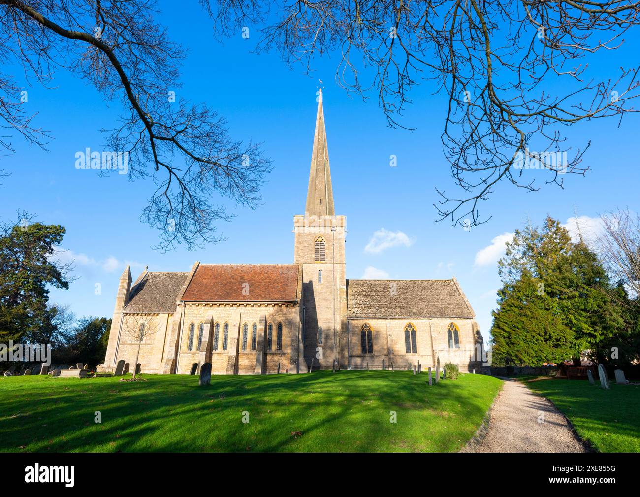 St Giles Church, Bredon, Worcestershire. Foto Stock