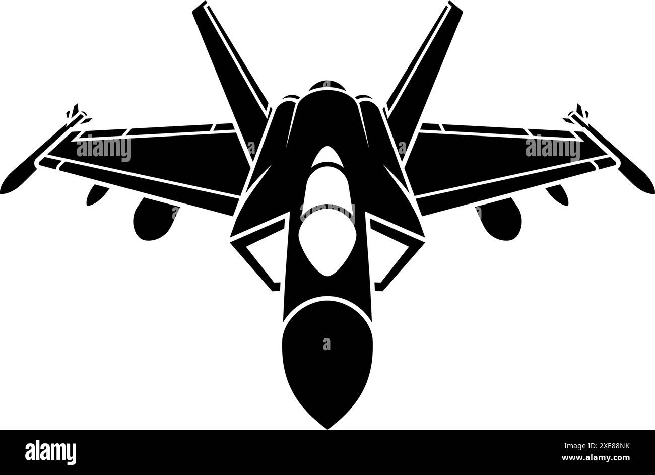 Aereo da combattimento aereo militare aereo aereo Illustrazione Vettoriale