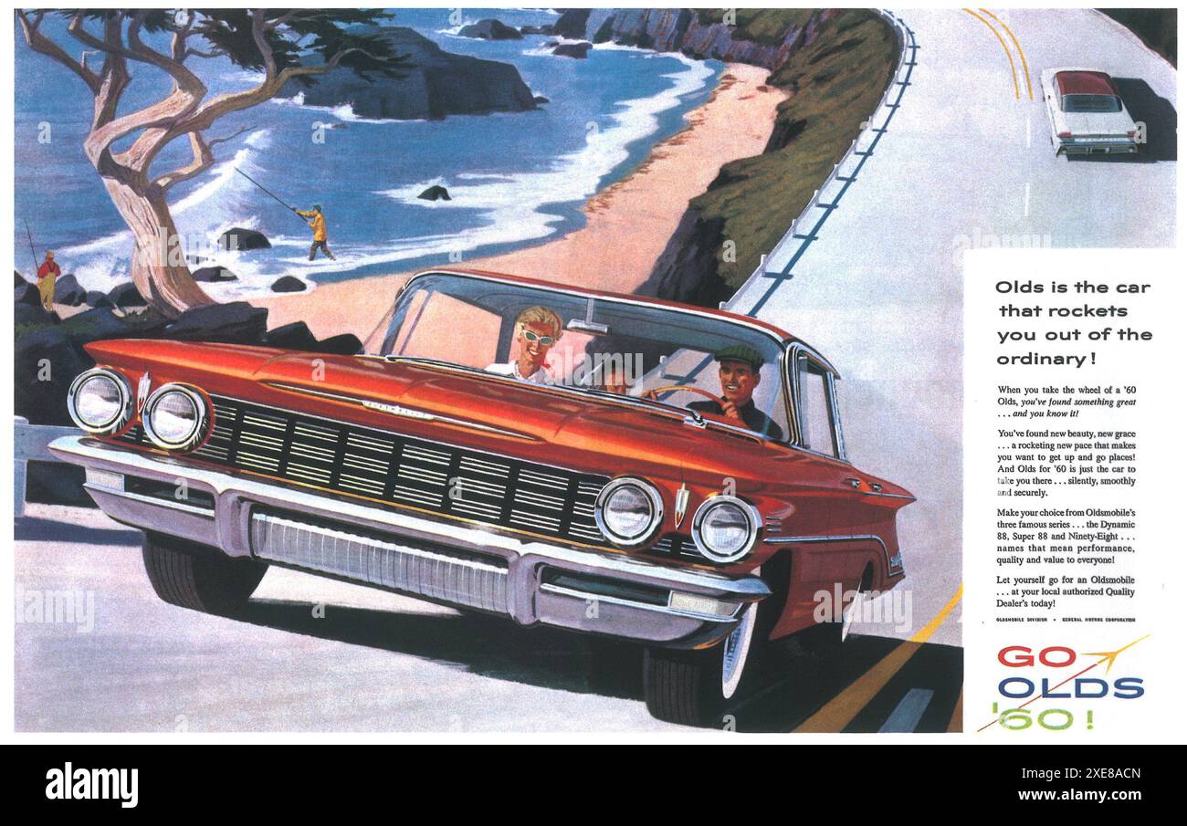 1960 annuncio Oldsmobile Foto Stock