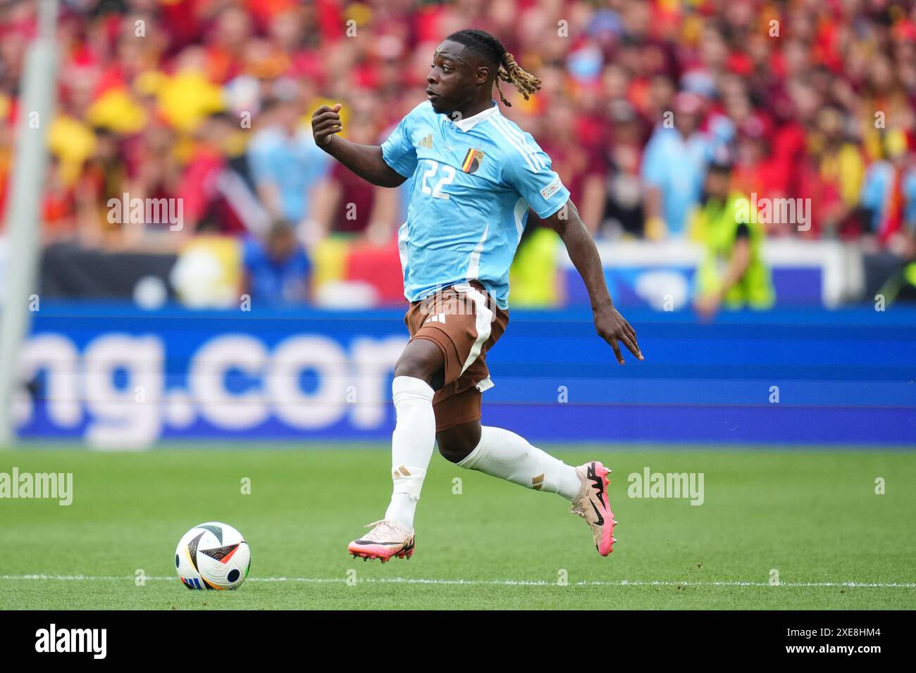 Jeremy Doku del Belgio crediti: PRESSINPHOTO SPORTS AGENCY/Alamy Live News Foto Stock