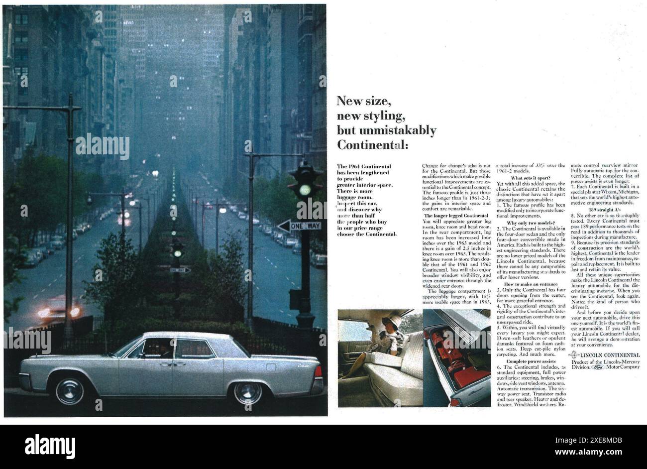 1964 Lincoln Continental ad Suicide Doors Foto Stock