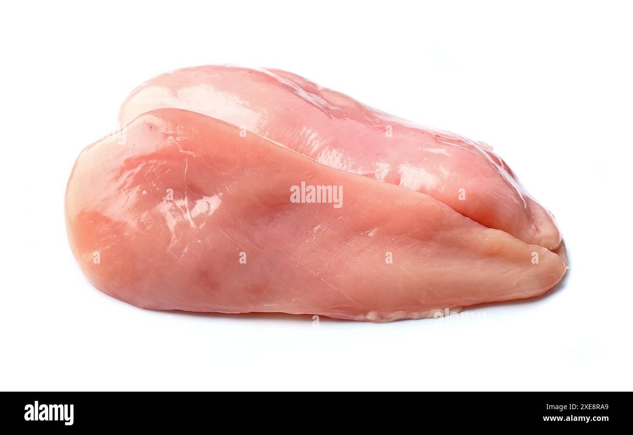 Filetto di pollo crudo Foto Stock
