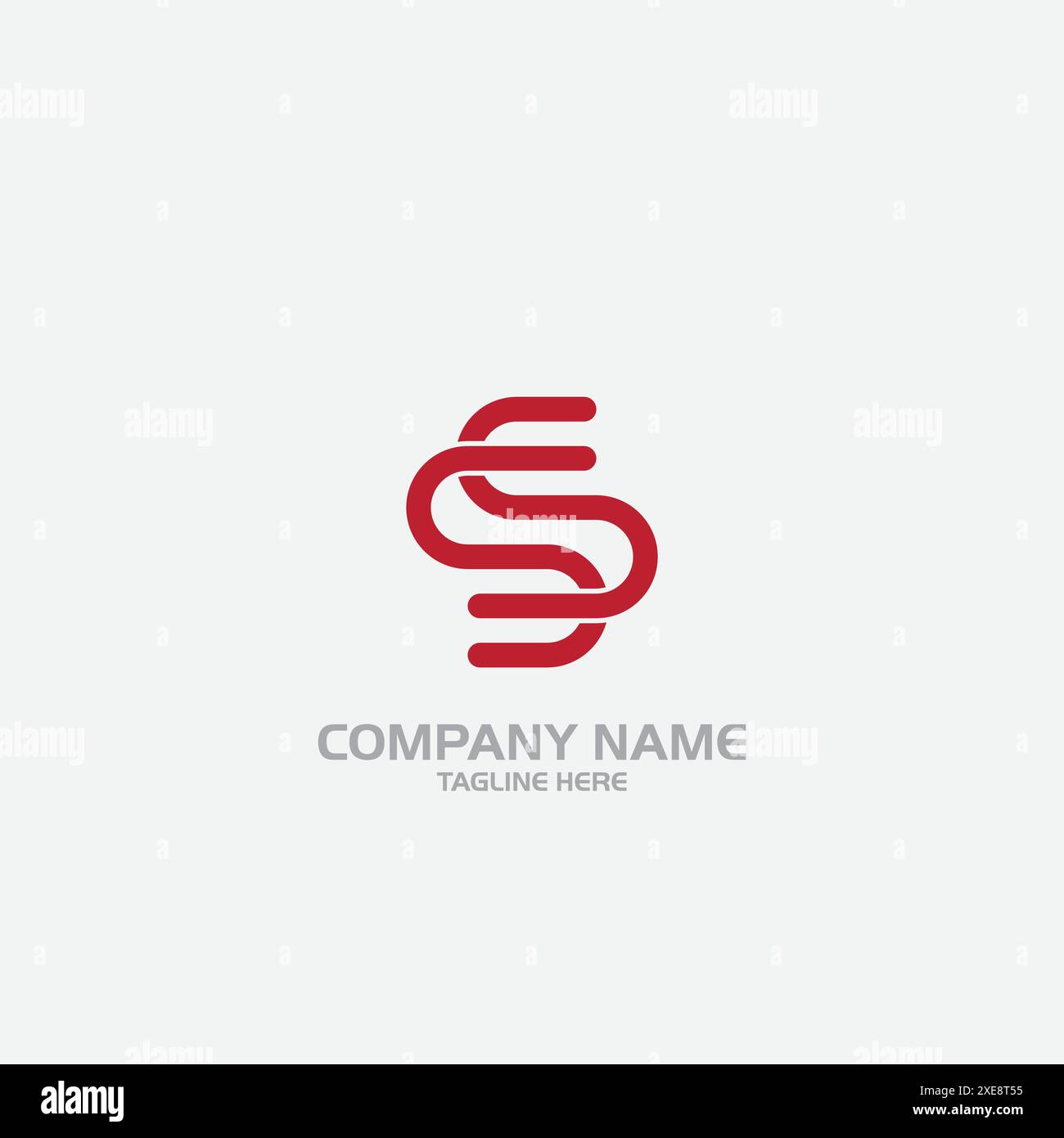 Design del logo SS e logo creativo ss Letter Illustrazione Vettoriale