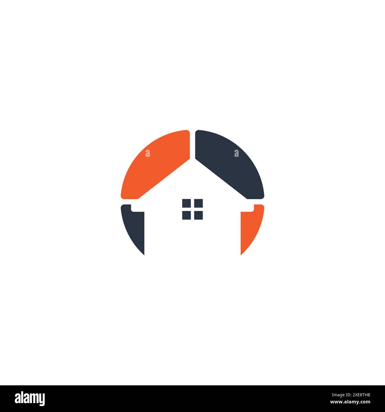 modello vettoriale logo immobiliare Illustrazione Vettoriale