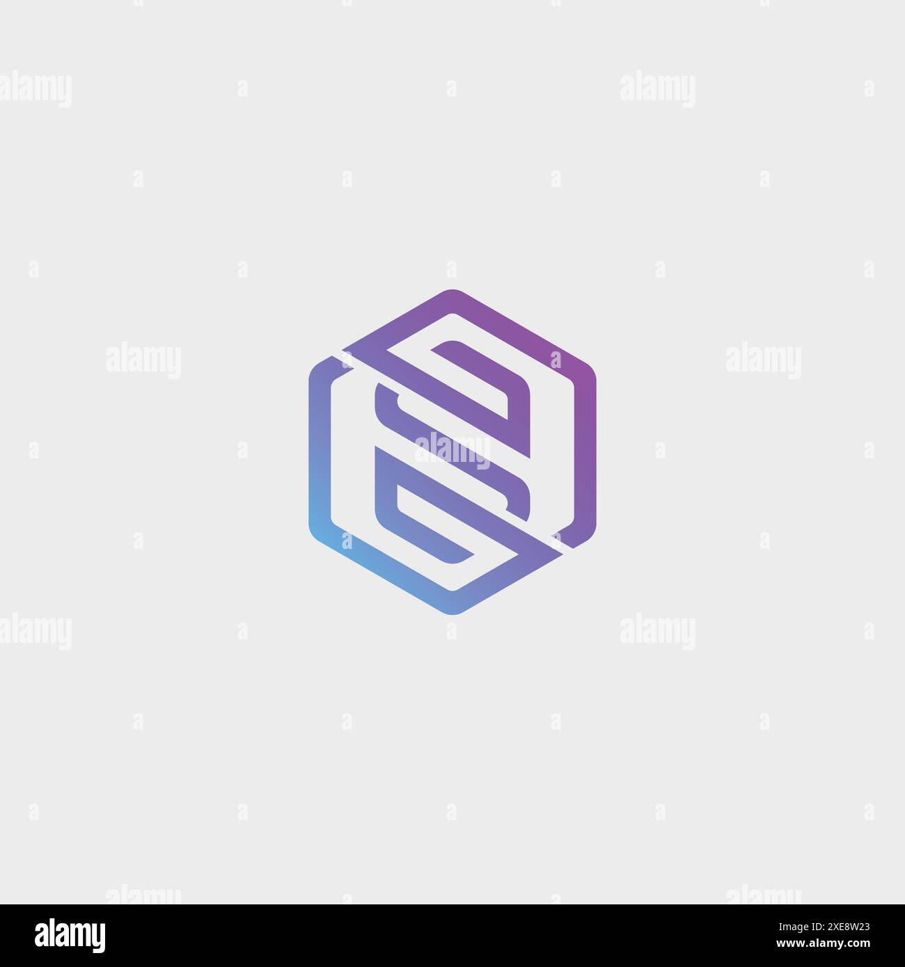 moderno modello vettoriale con logo s letter. Illustrazione Vettoriale