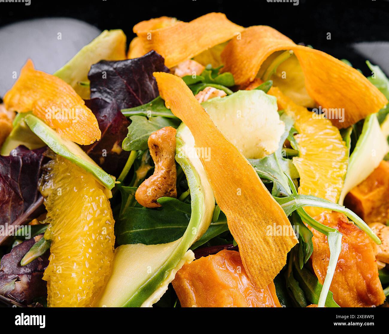 Ingredienti per un sano cibo stagionale di verde Foto Stock