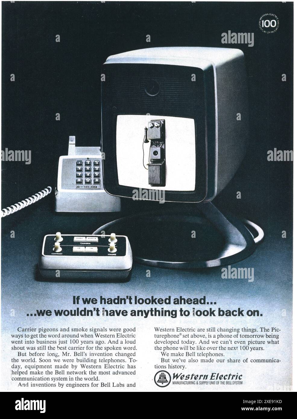 1969 Western Electric - sistema di comunicazione di rete Bell Foto Stock