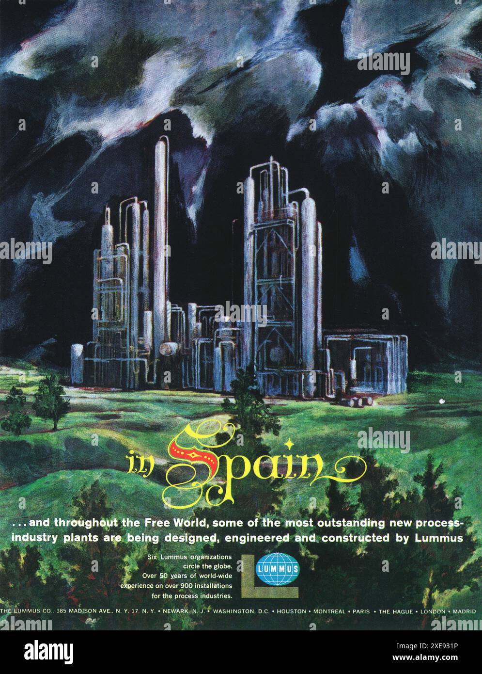Lummus ad anni '1960 - impianti per l'industria di processo Foto Stock