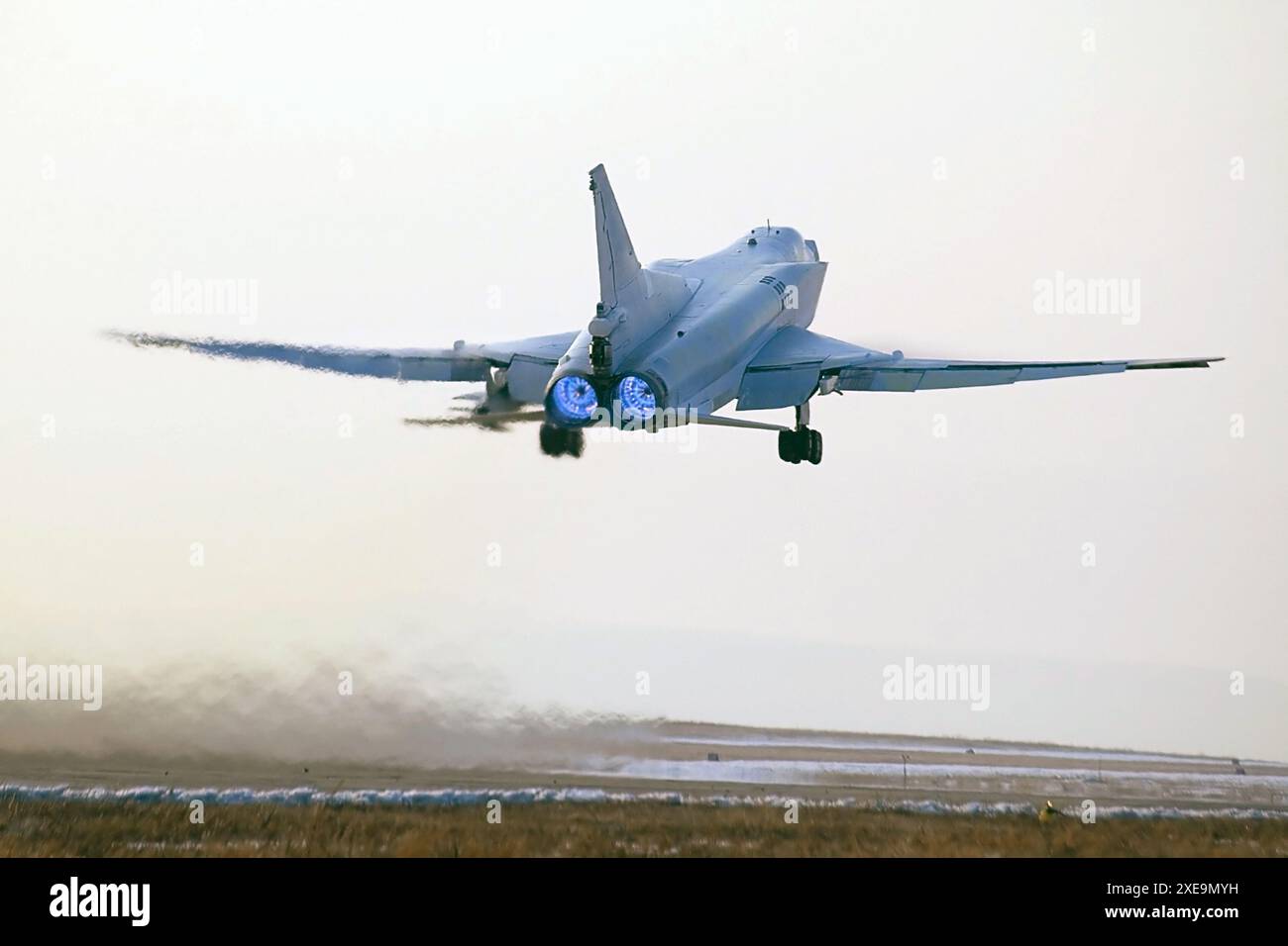 Decollo dell'aereo militare Foto Stock